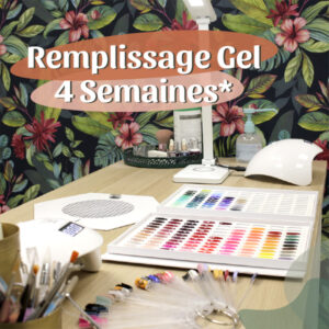 Ongles Gel : Remplissage 4 Semaines (base ou couleur)